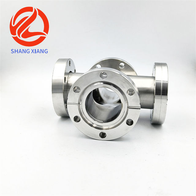 Vacuum flange four-way