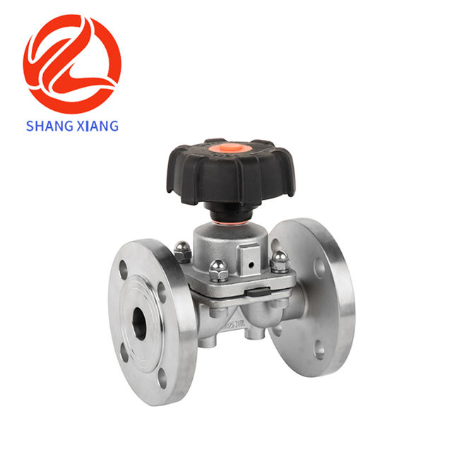 Flange diaphragm valve