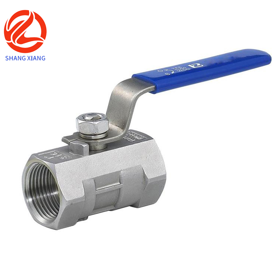 One piece internal thread ball valve